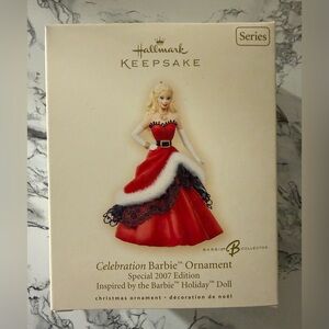 Hallmark Keepsake Ornament Celebration Barbie 2007 Edition